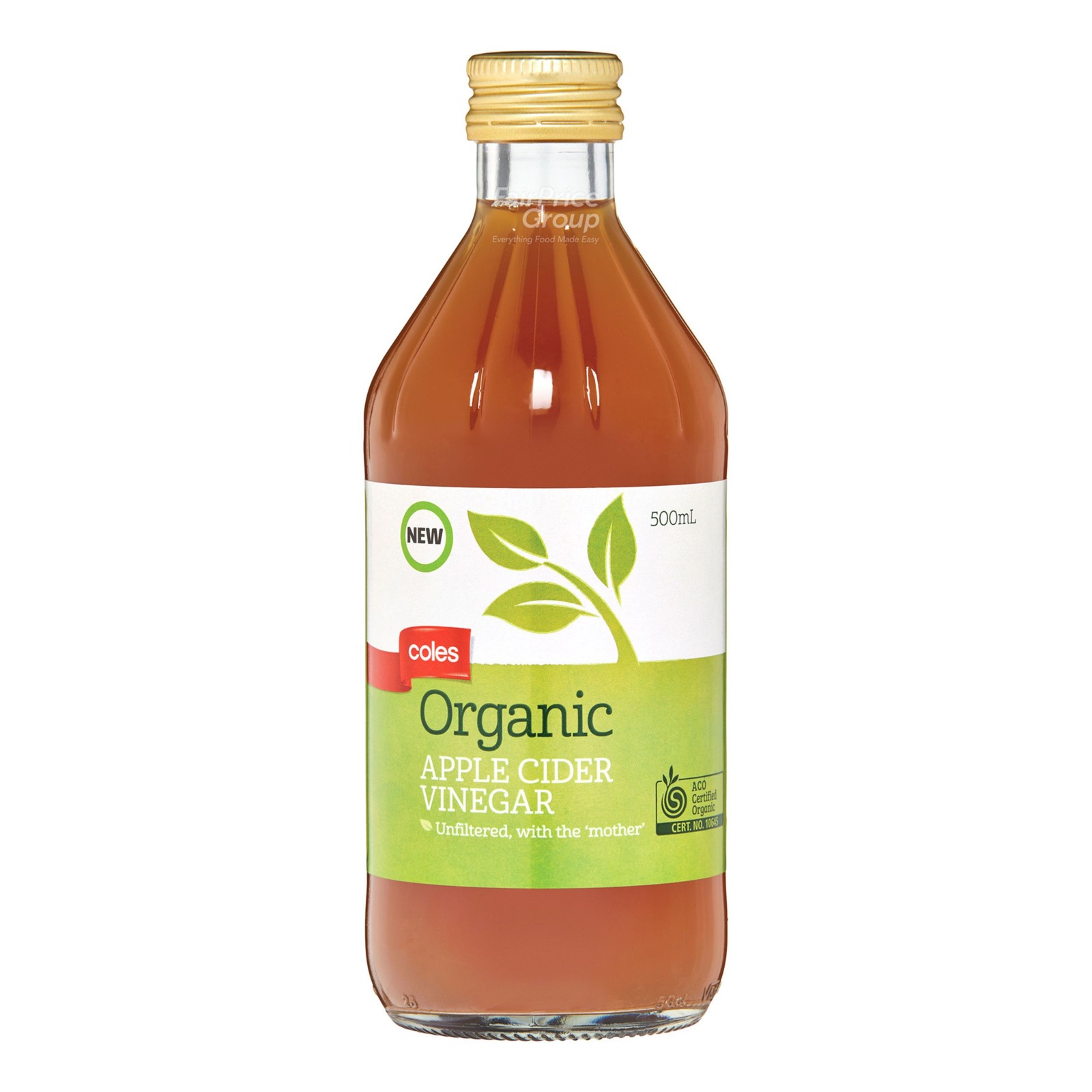 Coles Organic Apple Cider Vinegar NTUC FairPrice
