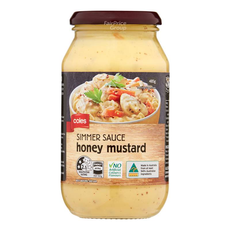 Coles Honey Mustard Simmer Sauce NTUC FairPrice