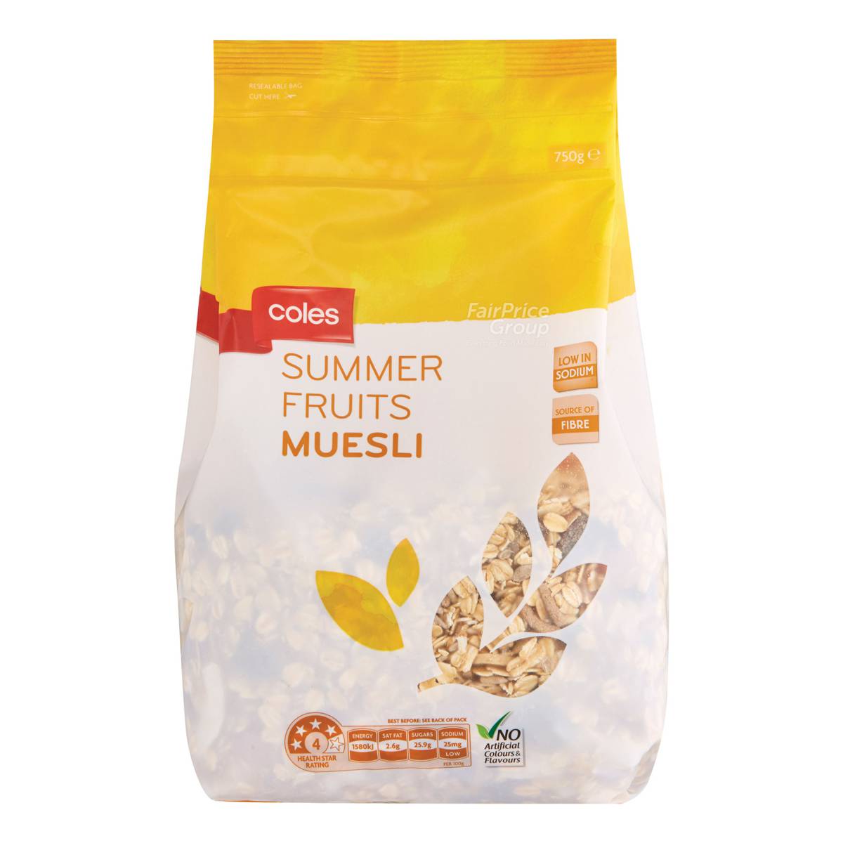 Coles Muesli Summer Fruits NTUC FairPrice