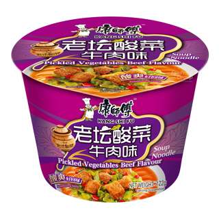 Kangshifu Instant Bowl Noodles - Aged Pickled Veg 