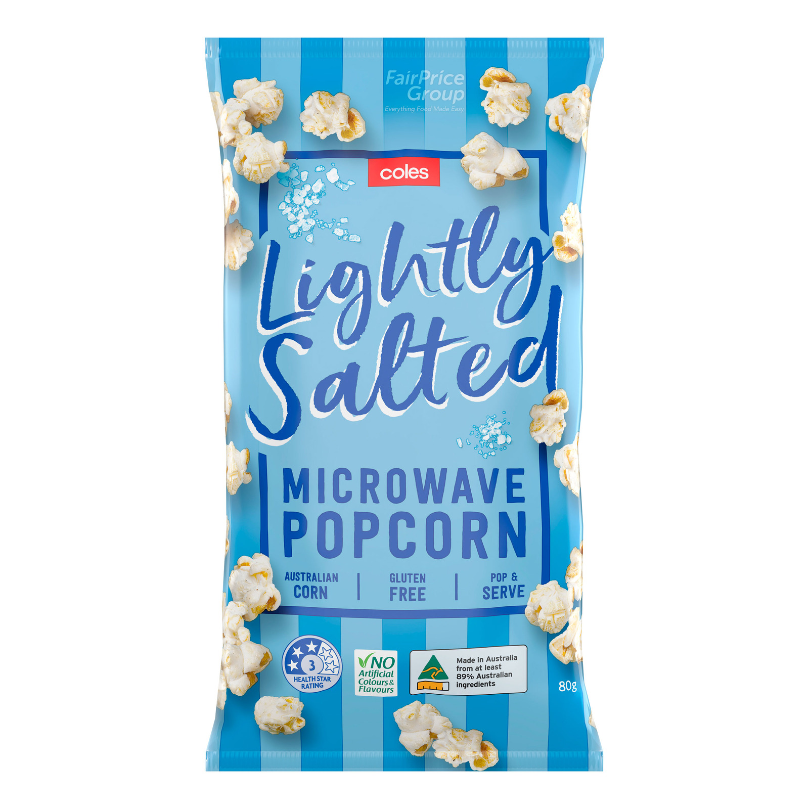 Coles Microwave Popcorn Lightly Salted NTUC FairPrice