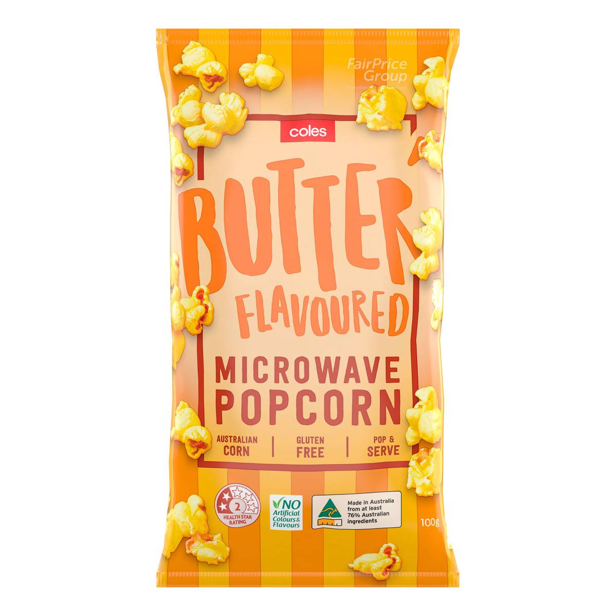 Coles Microwave Popcorn Butter NTUC FairPrice