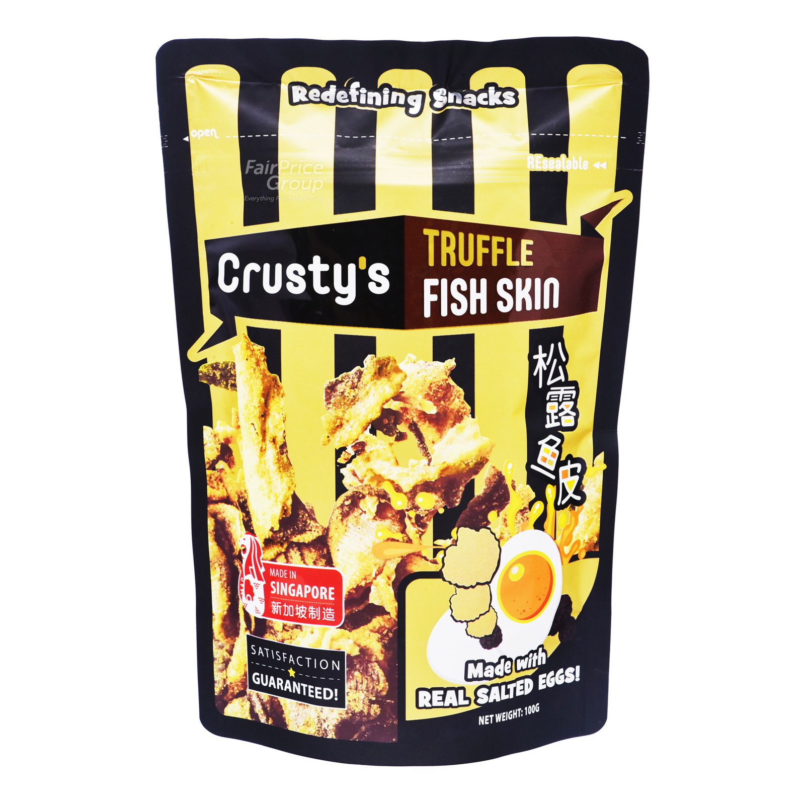 Crusty's Salted Eggs Fish Skin Truffle NTUC FairPrice