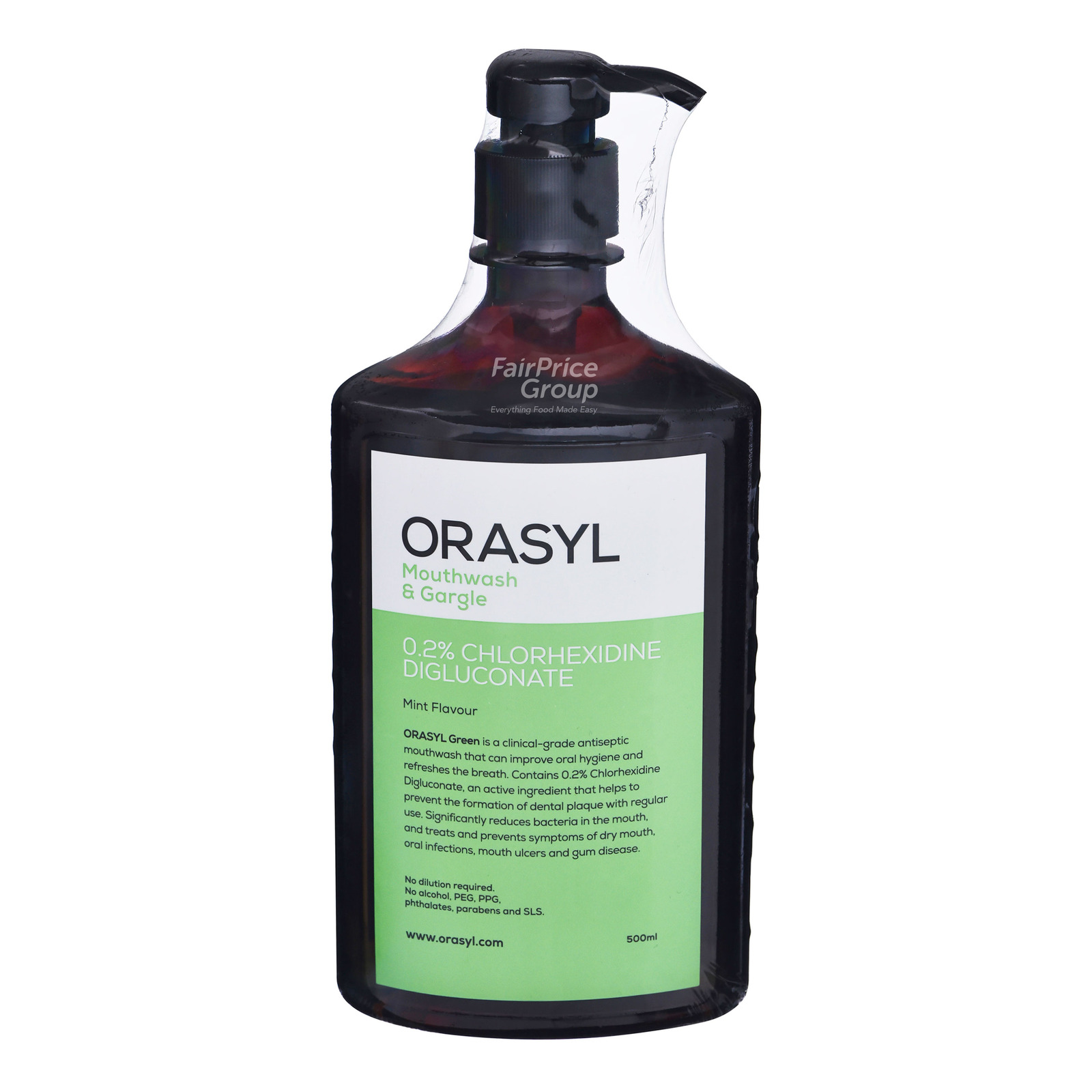 Orasyl Green Clinical Chlorhexidine Mouthwash NTUC FairPrice