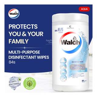 Walch Multi-Purpose Disinfectant Wipes - Aqua Walch Multi-Purpose Disinfectant Wipes - Aqua