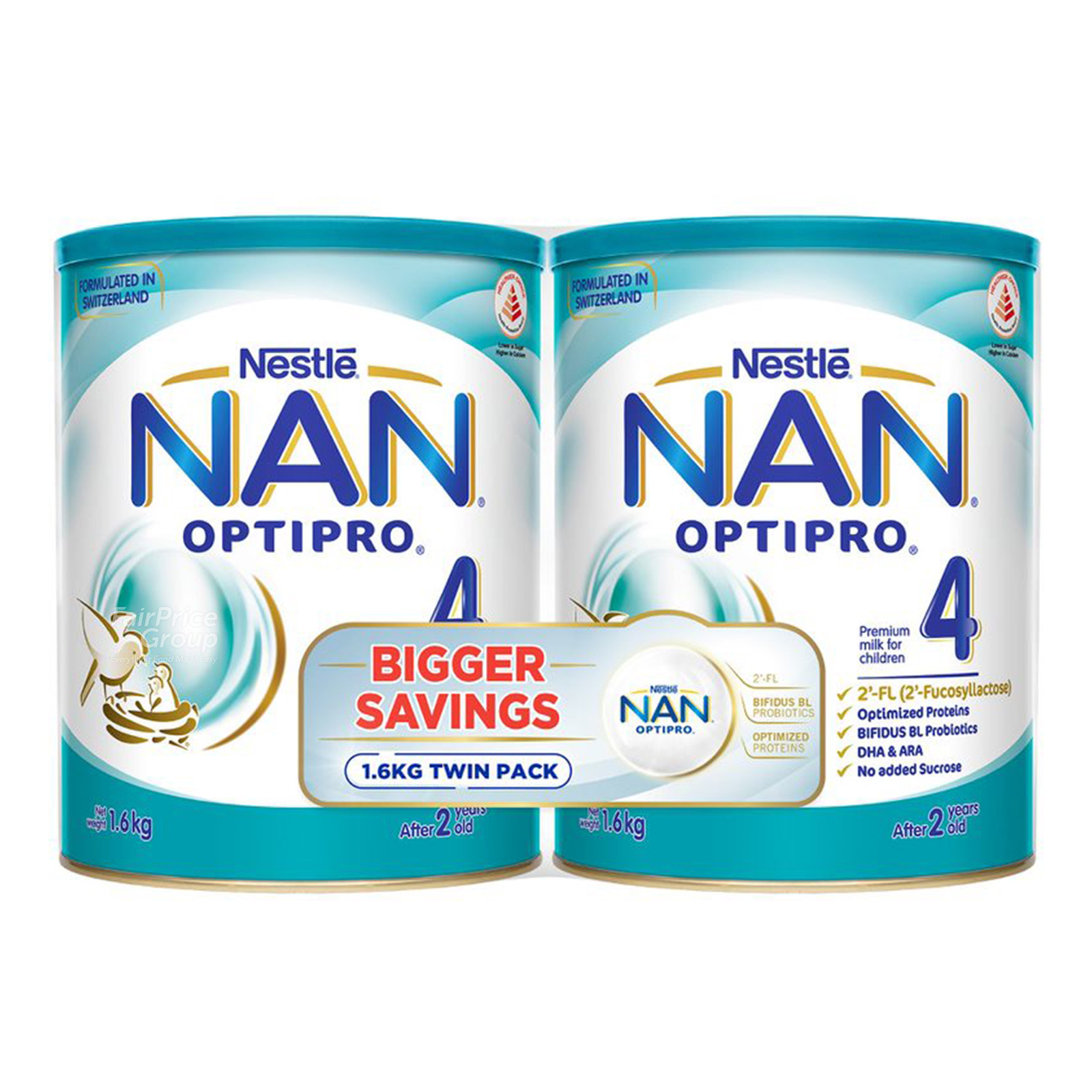 Nestle Nan Optipro Growing Up Milk Formula - Stage 4 (Twin Pack)
