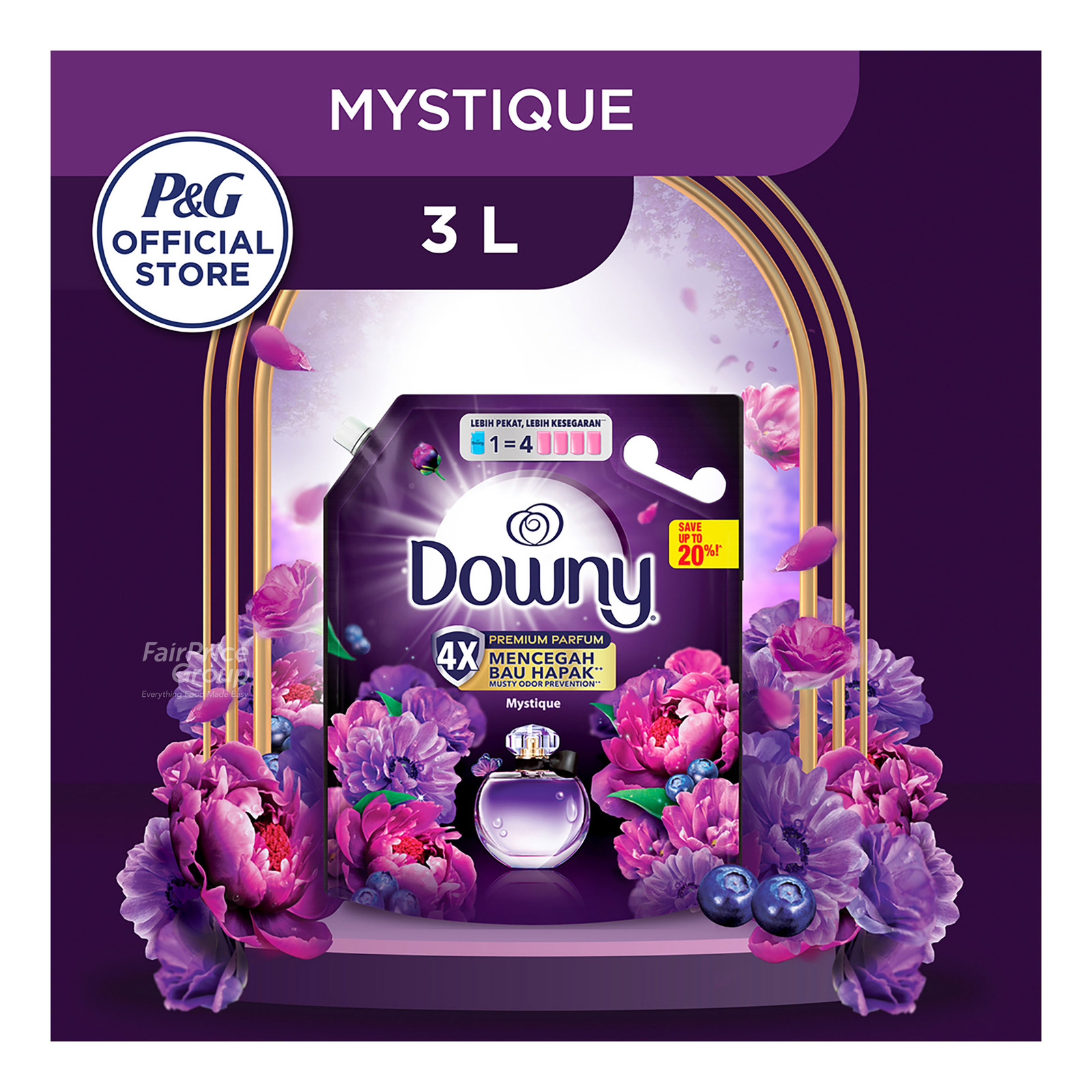 Downy Mystique Concentrate Fabric Conditioner Softener Refill