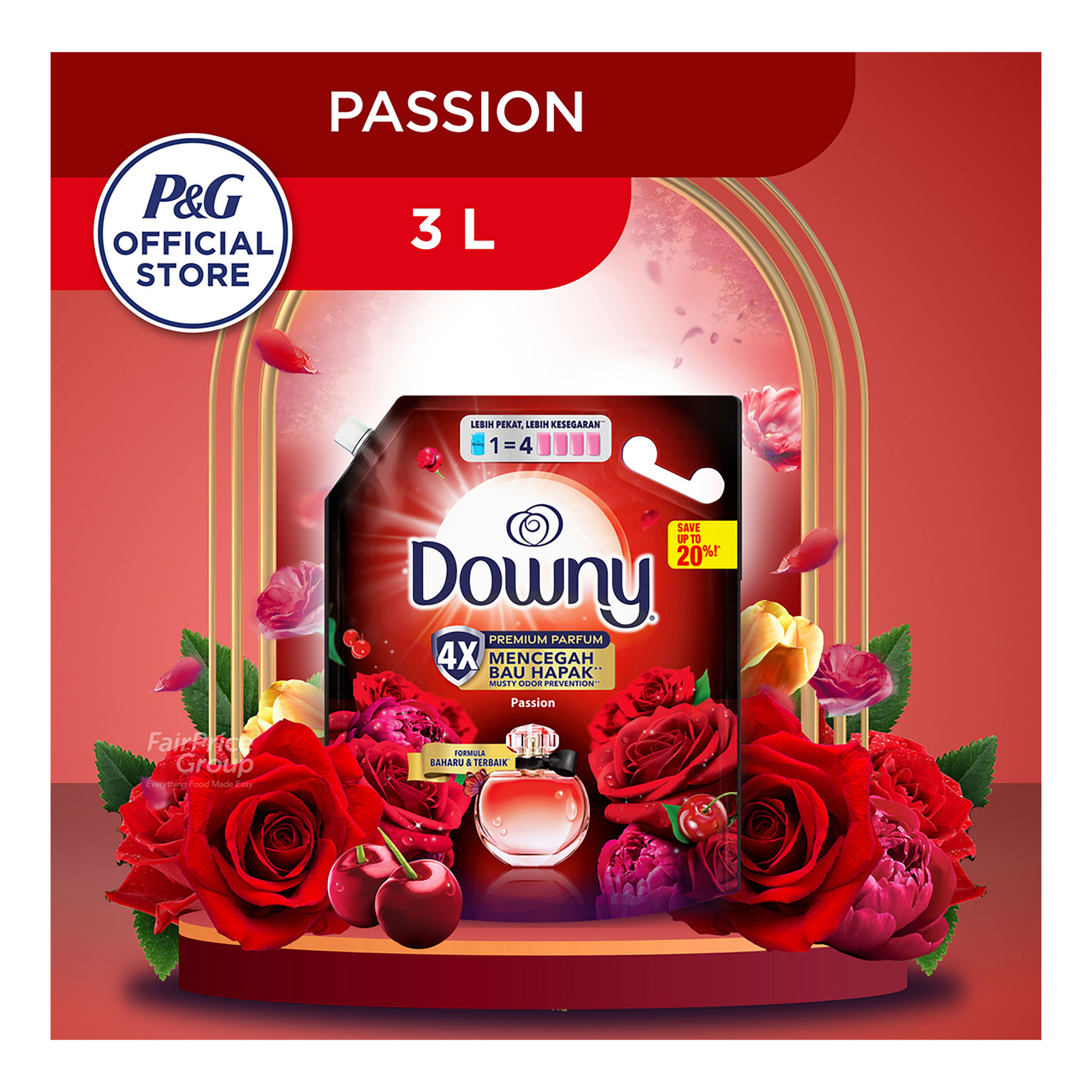 Downy Passion Concentrate Fabric Conditioner Softener Refill