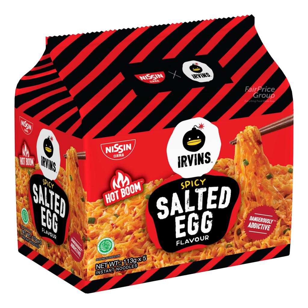 Nissin Irvins Packet Noodles - Spicy Salted Egg | NTUC FairPrice