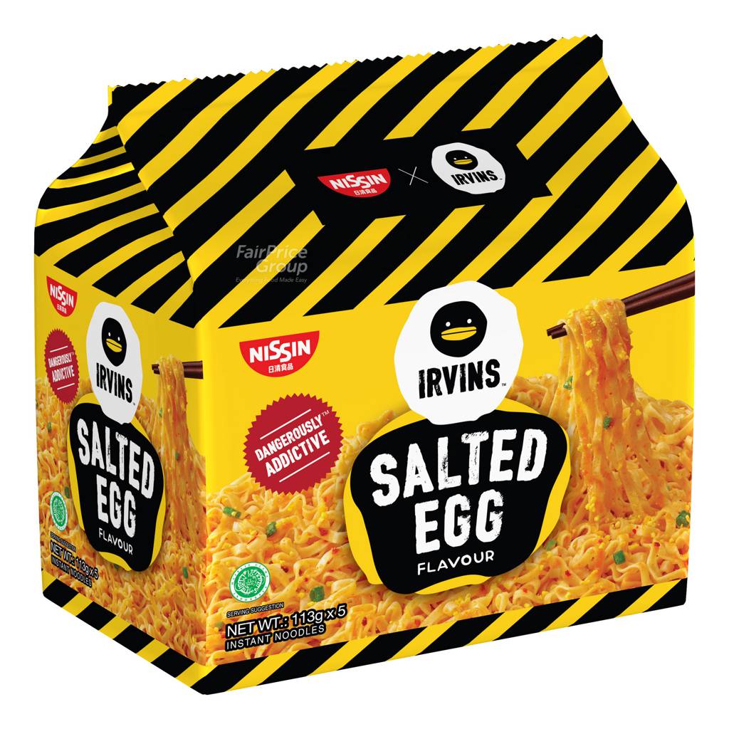 Nissin Irvins Packet Noodles - Salted Egg | NTUC FairPrice