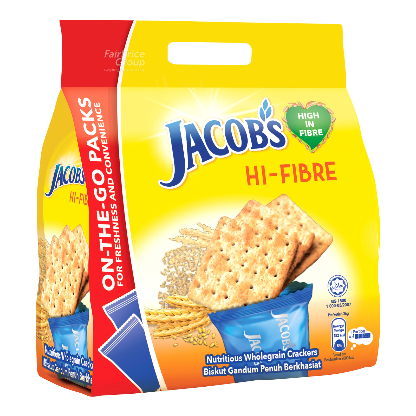 Mondelez Malaysia Jacob's Original Crackers Wheat Cereal Multipack