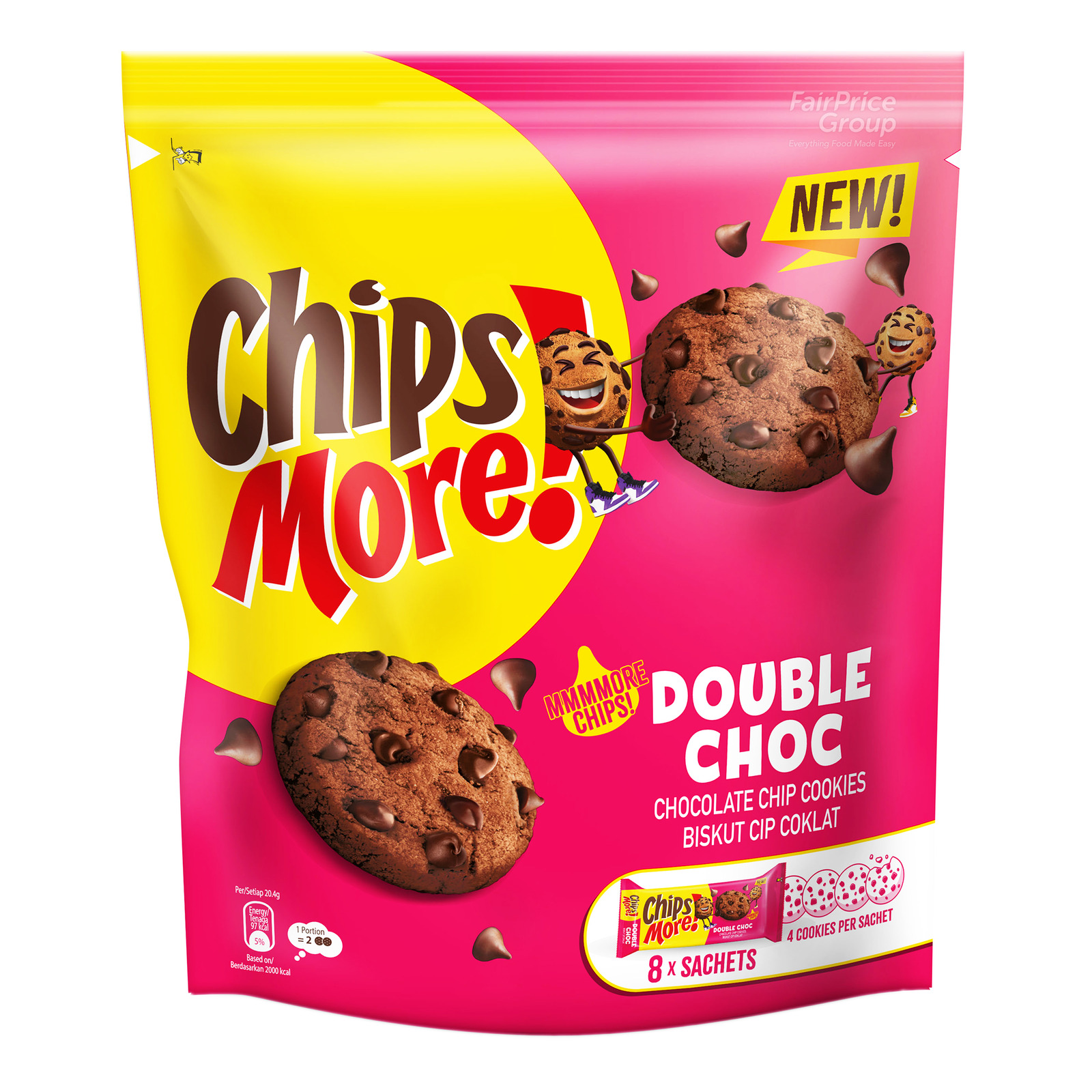 Chipsmore Cookies Multipack Double Chocolate NTUC FairPrice