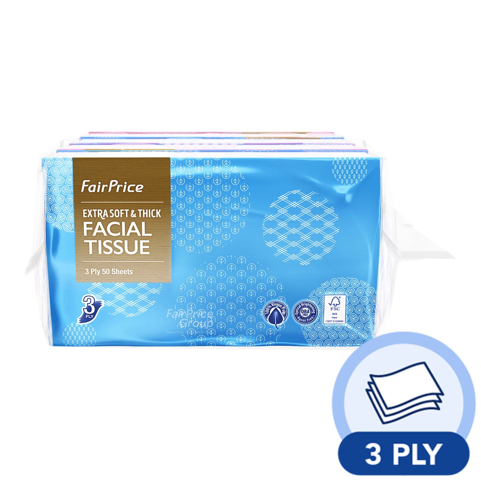 Fairprice Travel Pack Facial Tissues 3 Ply NTUC FairPrice