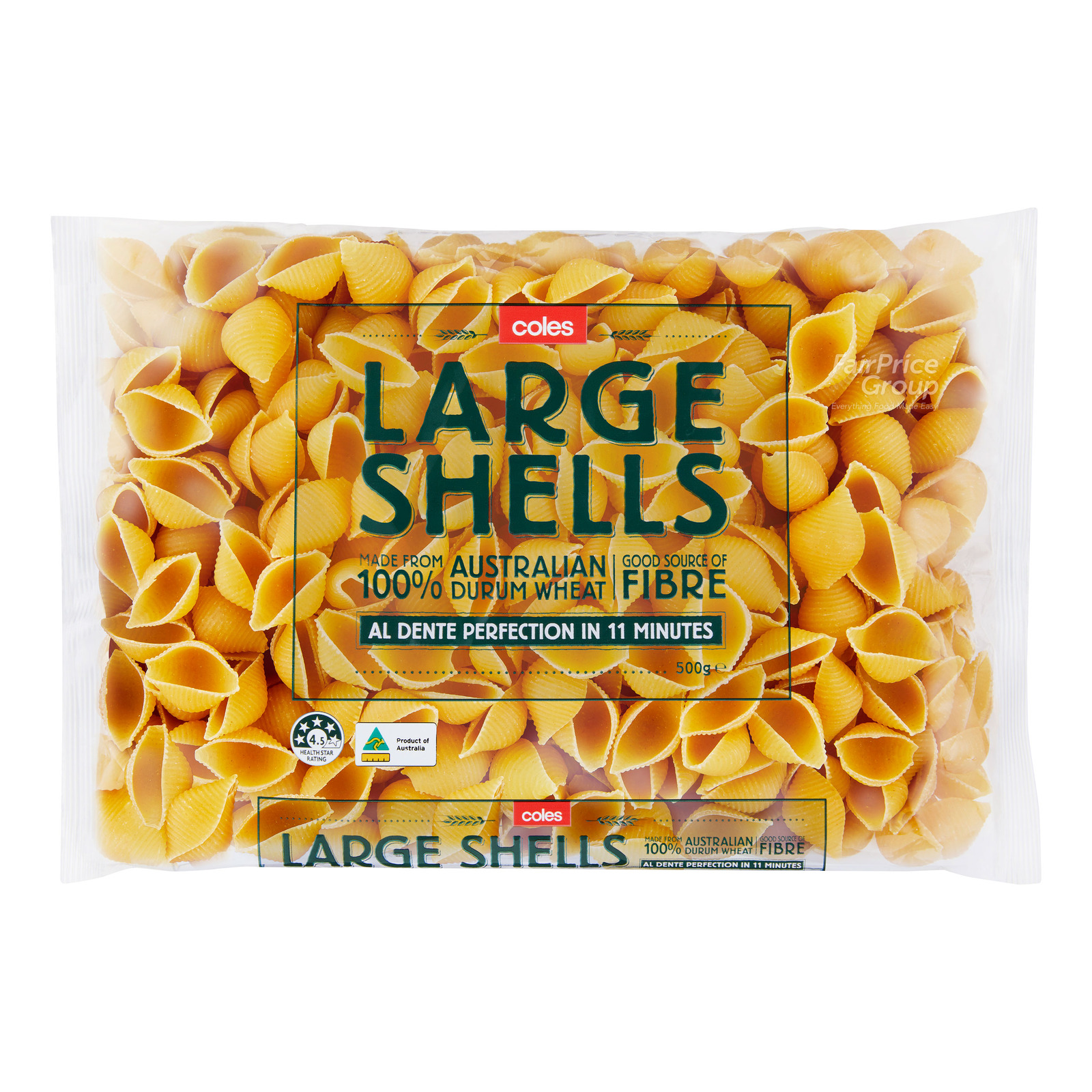 Coles Pasta Large Shells NTUC FairPrice