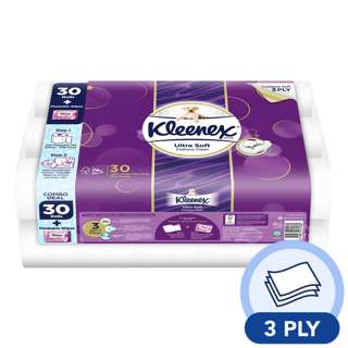 Kleenex Toilet Tissue Roll - Ultra Soft Cottony Clean