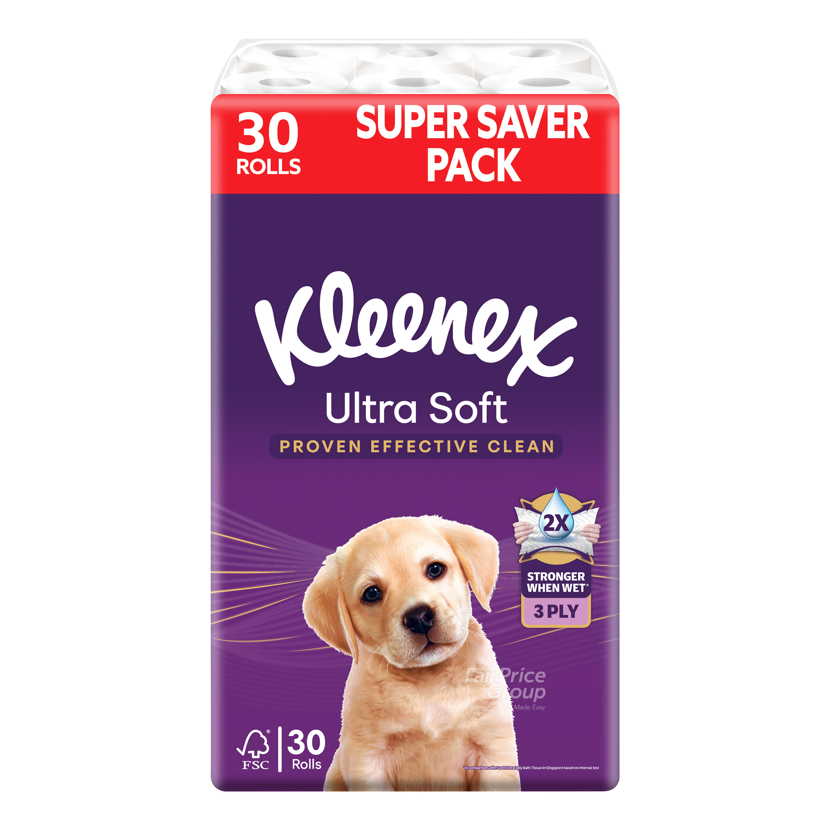 Kleenex Toilet Tissue Roll - Ultra Soft Cottony Clean