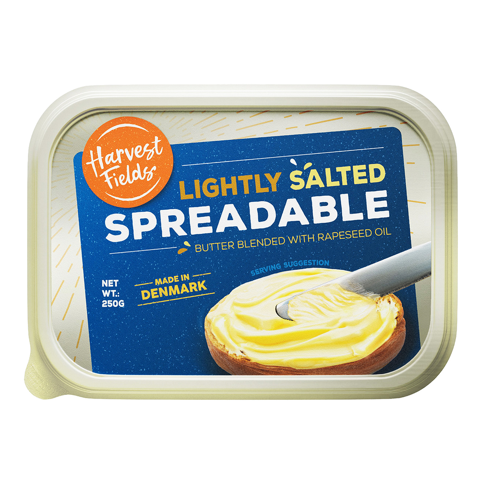 Harvest Fields Spreadable Butter Lightly Salted NTUC FairPrice