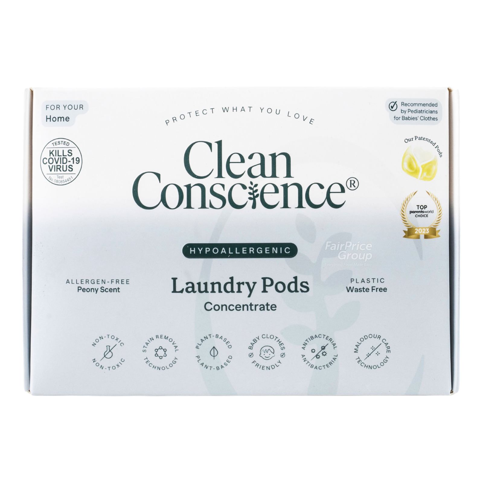 Clean Conscience Concentrate Laundry Pods Hypoallergenic NTUC FairPrice