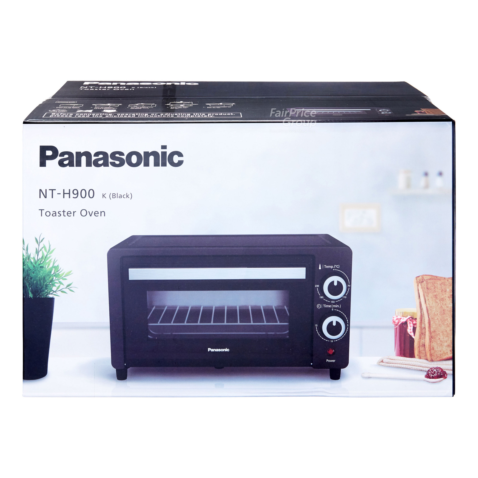 Panasonic Toaster Oven - NTH900 (Black) | NTUC FairPrice