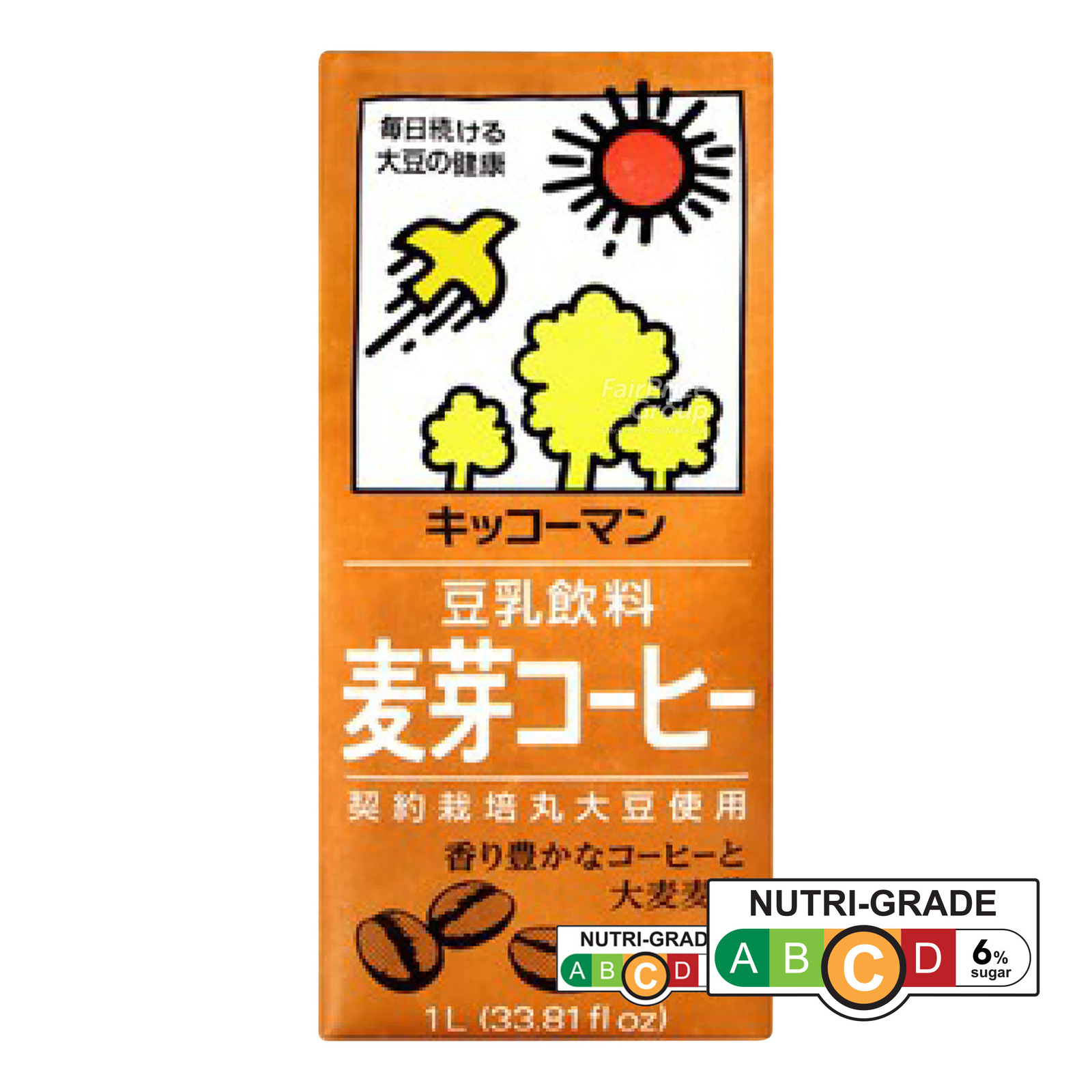 かなsoymilk+toffee-500(値引き) Kikkoman Soymilk - Malt Coffee | NTUC FairPrice