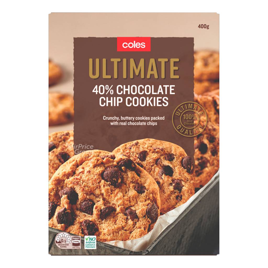 Coles 40 Ultimate Chocolate Chip Cookies NTUC FairPrice