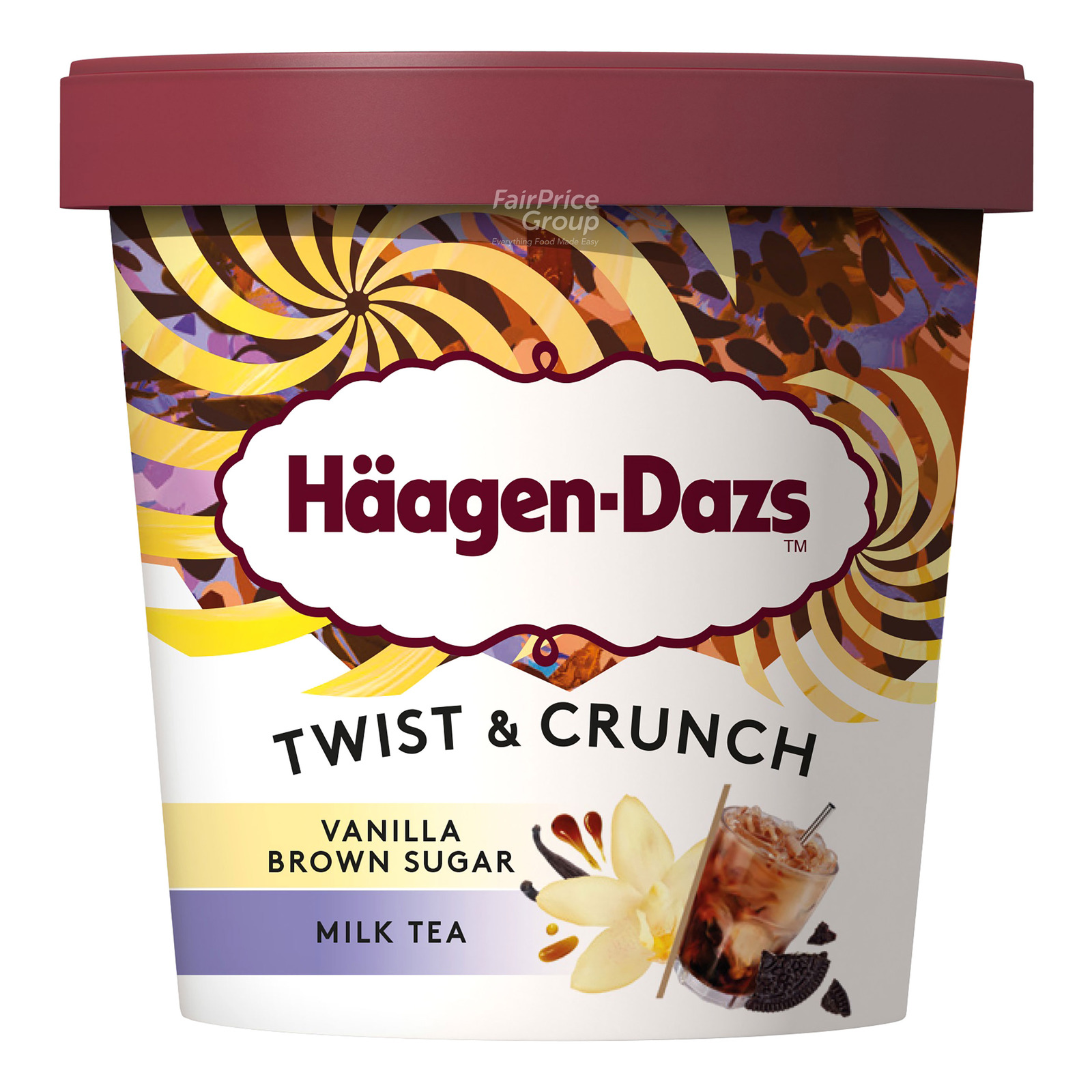 HaagenDazs Ice Cream Vanilla Brown Sugar Milk Tea NTUC FairPrice