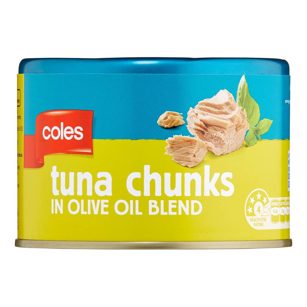 Coles Tuna Chunks in Olive Oil Blend NTUC FairPrice