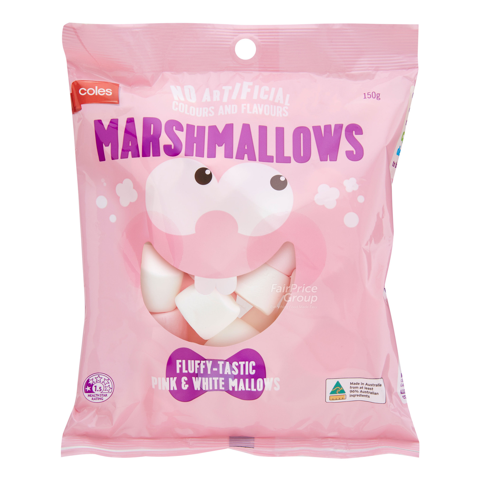 Coles Sweet Pink & White Marshmallows NTUC FairPrice