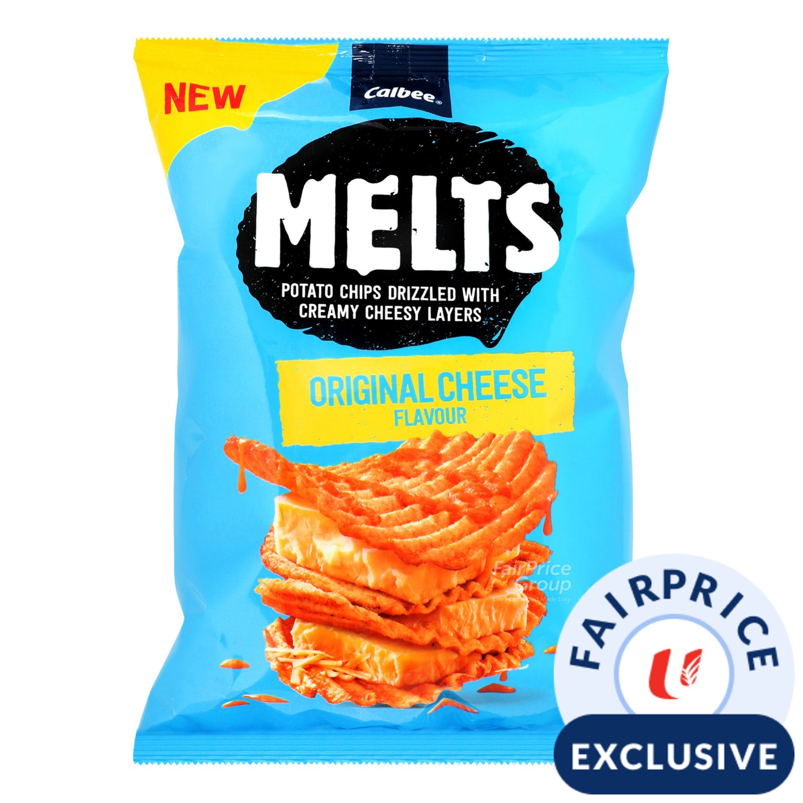 Calbee Melts Potato Chips Original Cheese NTUC FairPrice
