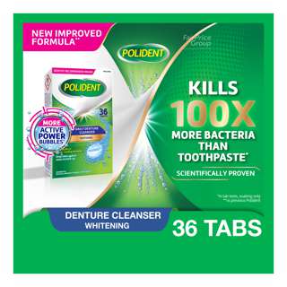 Polident Denture Cleanser Tablet - Whitening