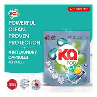 Ka 4-in-1 Laundry Capsules Detergent - Anti-Dust Mites Ka 4-in-1 Laundry Capsules Detergent - Anti-Dust Mites