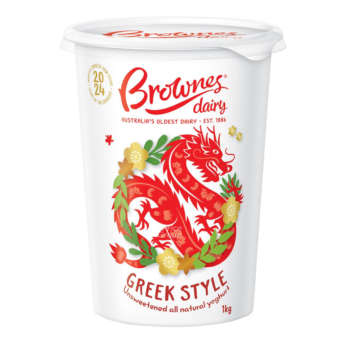 Brownes Dairy Greek Yoghurt - Plain | NTUC FairPrice