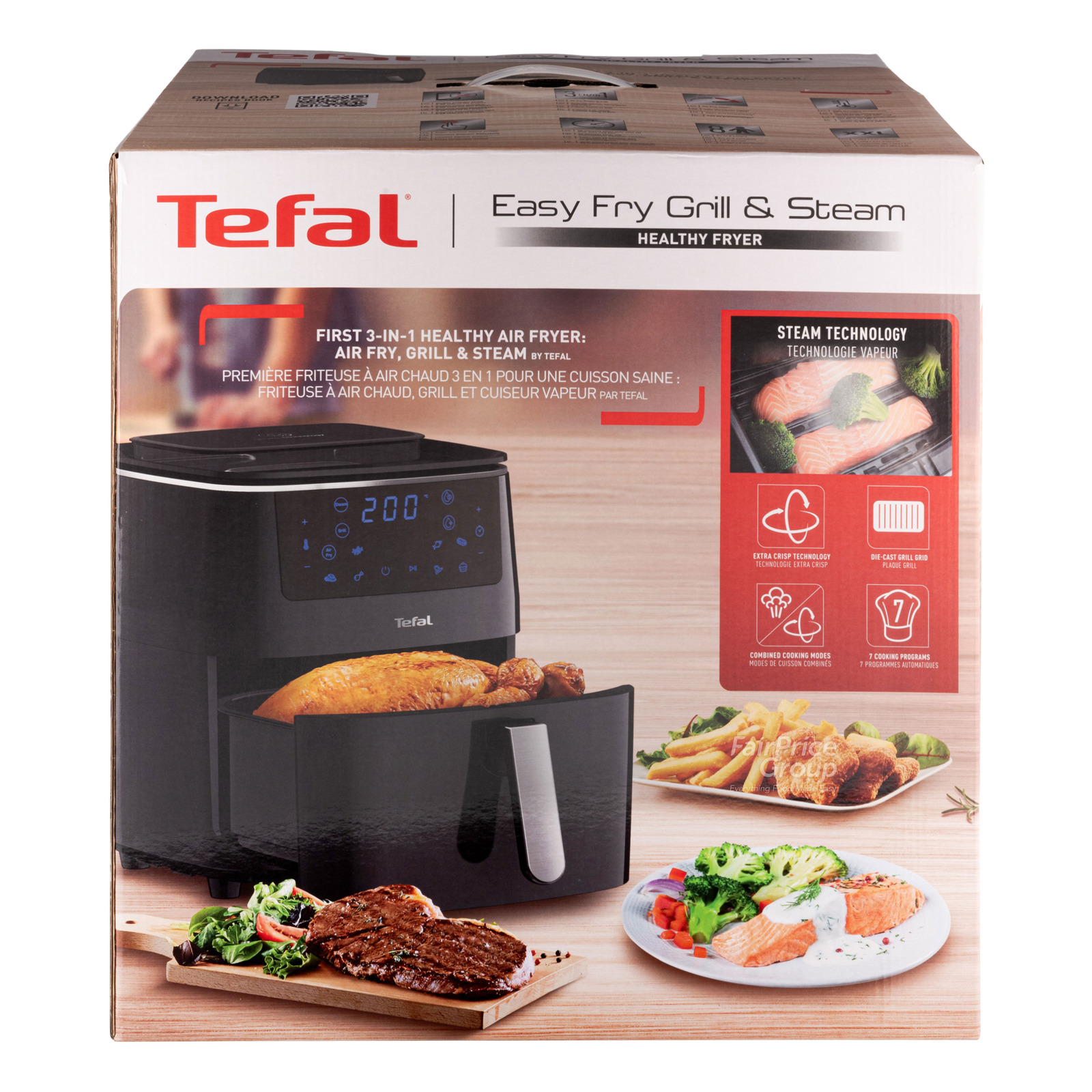 Tefal Easy Fry and Steam Model (FW2018) NTUC FairPrice