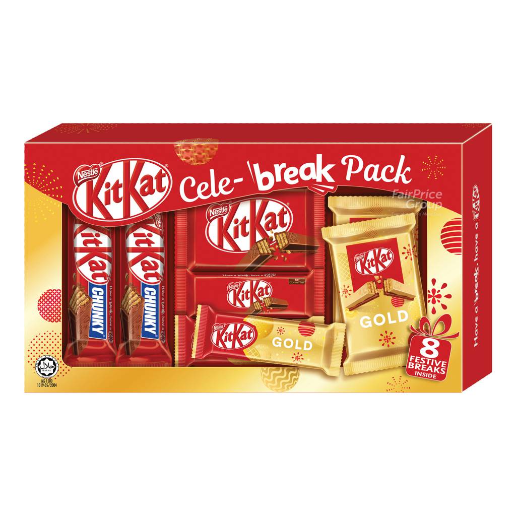 Nestle Kit Kat 2 Finger Chocolate Bar CeleBreak Pack NTUC FairPrice