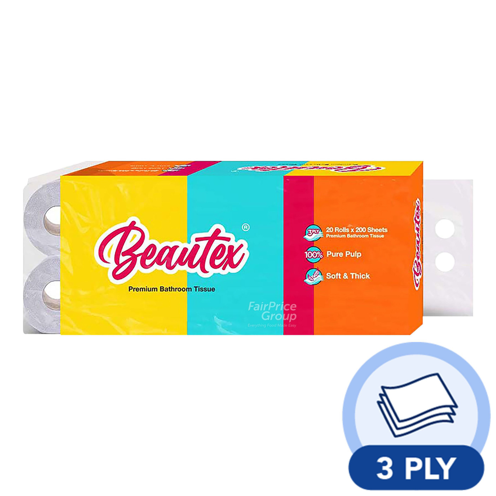 Beautex Bathroom Tissue Rolls (3 Ply) | NTUC FairPrice