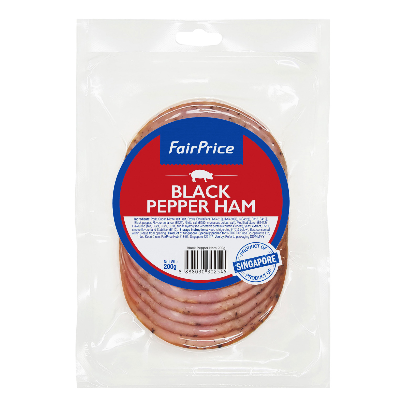 FairPrice Black Pepper Ham NTUC FairPrice
