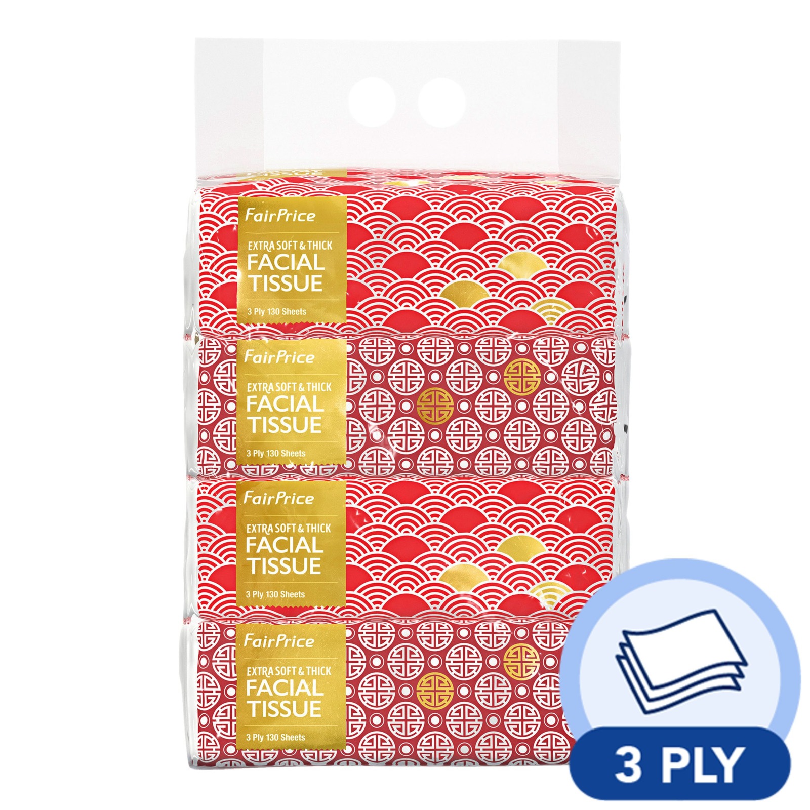 FairPrice 3ply Soft Pack Facial Tissues CNY NTUC FairPrice