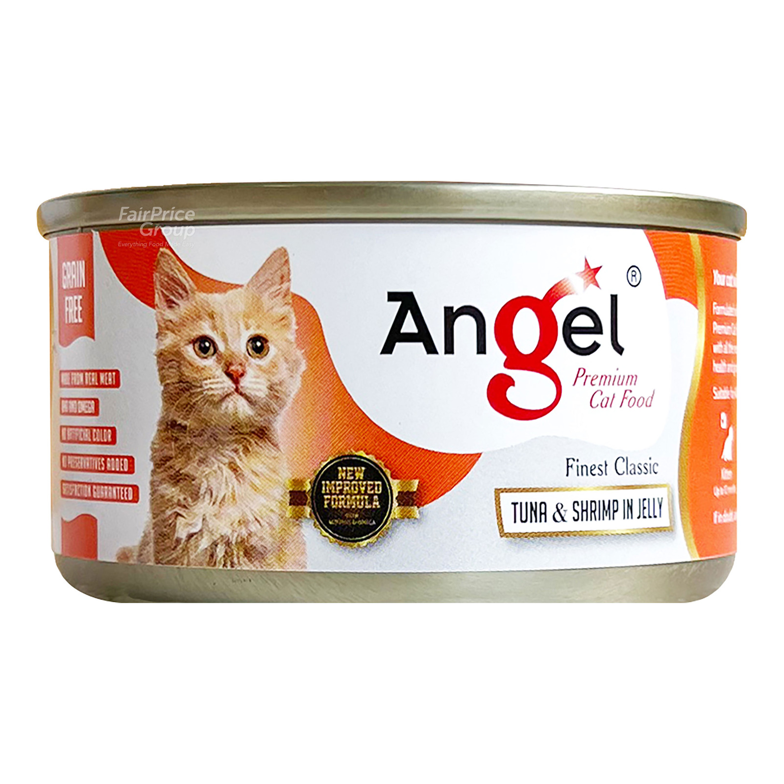 Angel Premium Cat Food Tuna & Shrimp in Jelly NTUC FairPrice