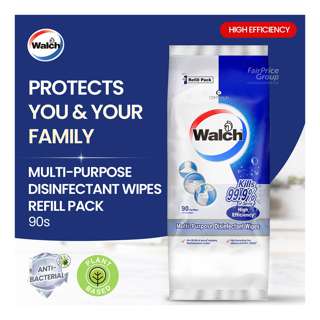 Walch Multi-Purpose Disinfectant Wipes Refill Pack - High Efficiency Walch Multi-Purpose Disinfectant Wipes Refill Pack - High Efficiency