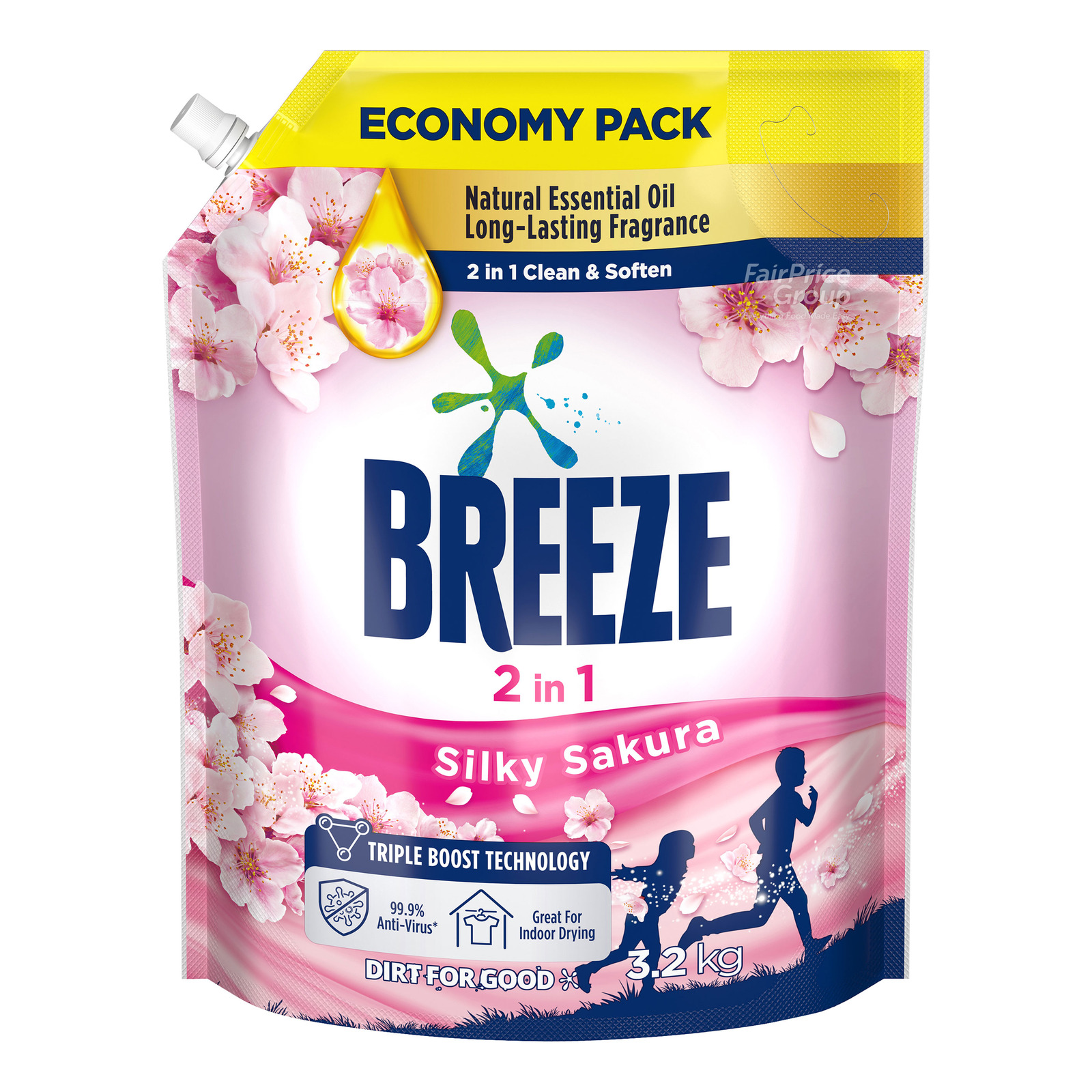 Breeze Liquid Detergent Refill - Silky Sakura