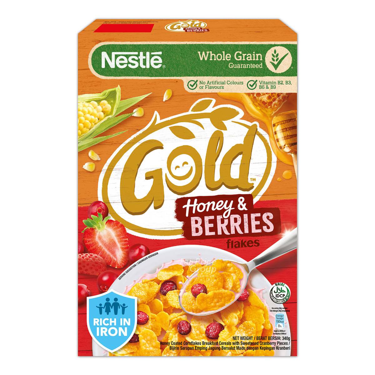 Nestle Gold Cornflakes Honey & Berries NTUC FairPrice