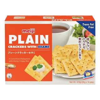 Meiji Plain Cracker - Sesame