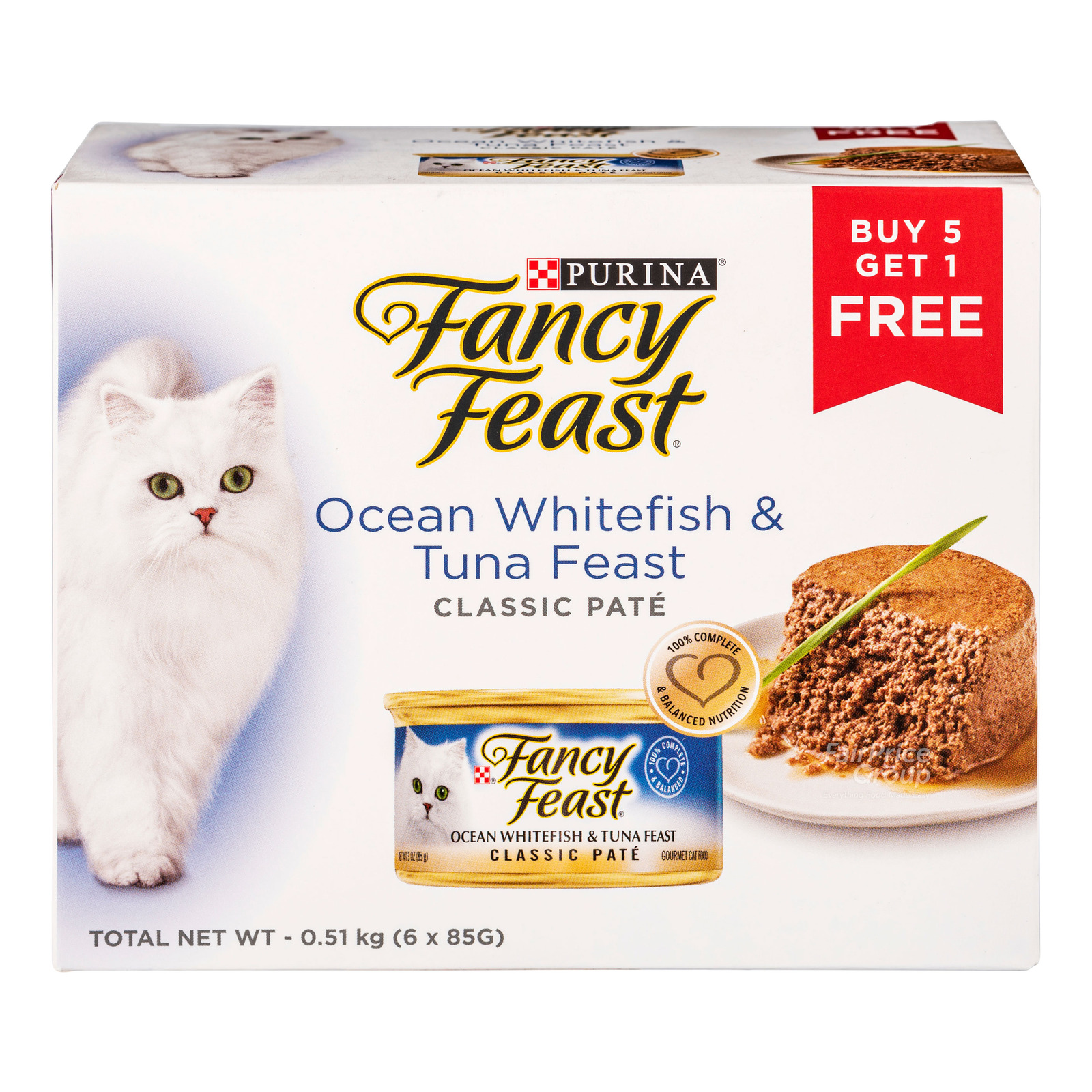 Purina Fancy Feast Classic Pate Cat Food Ocean Whitefish & Tuna Feast