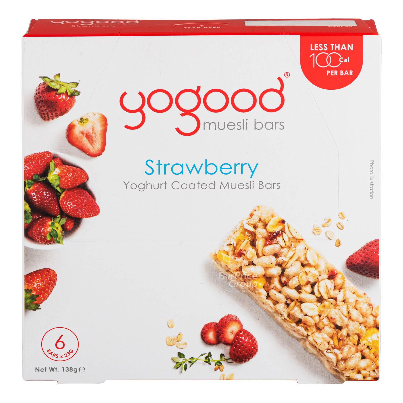 Yogooo Yoghurt Coated Muesli Bars Strawberry NTUC FairPrice