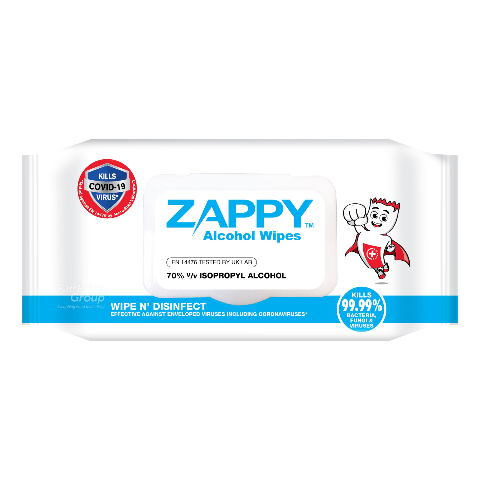 I'm PINCH Ｘ60ml Zappy Alcohol Wipes | NTUC FairPrice