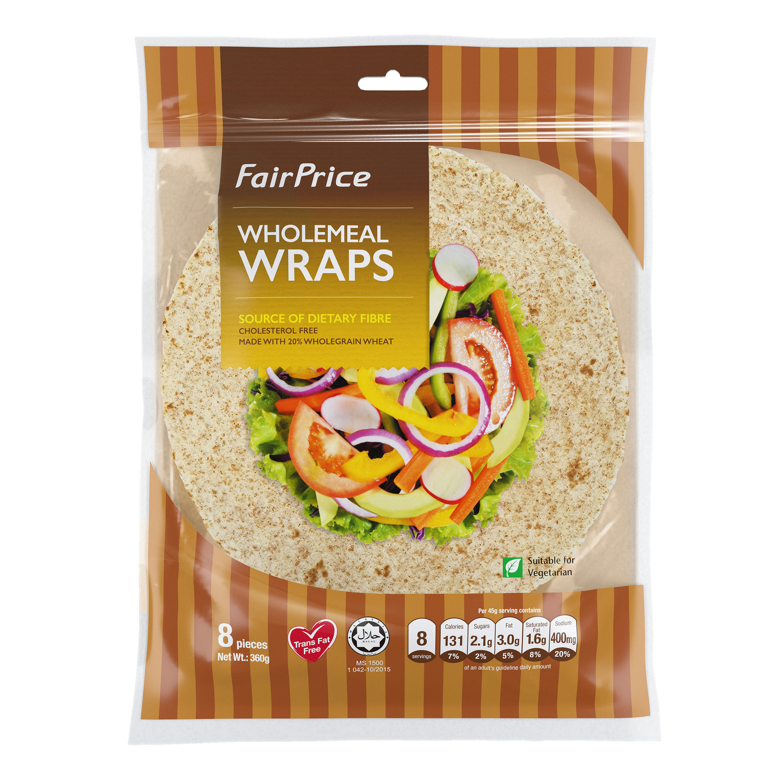 Fairprice Wraps Wholemeal NTUC FairPrice