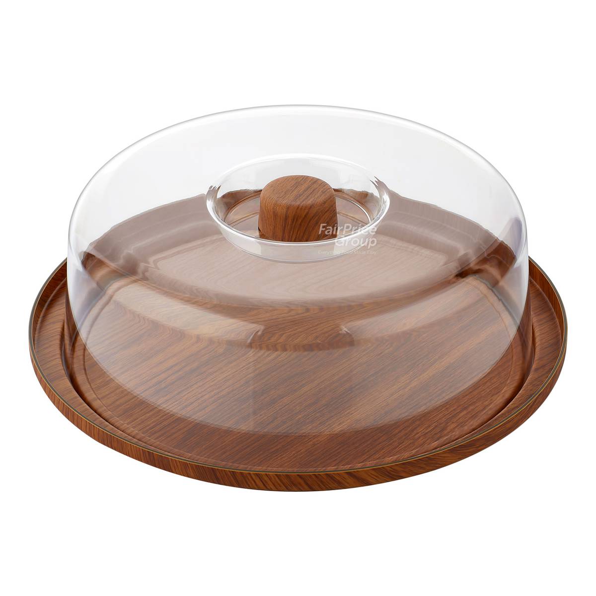 Evelin Cake Serving Dish with Cover NTUC FairPrice