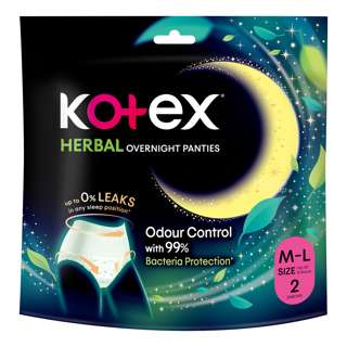 Kotex Herbal Overnight Panties - Size M-L