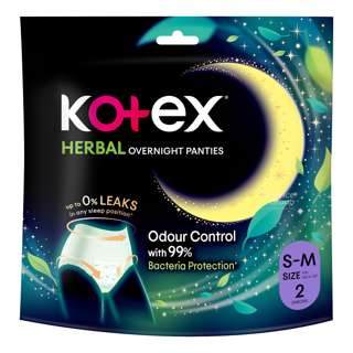 Kotex Herbal Overnight Panties - Size S-M