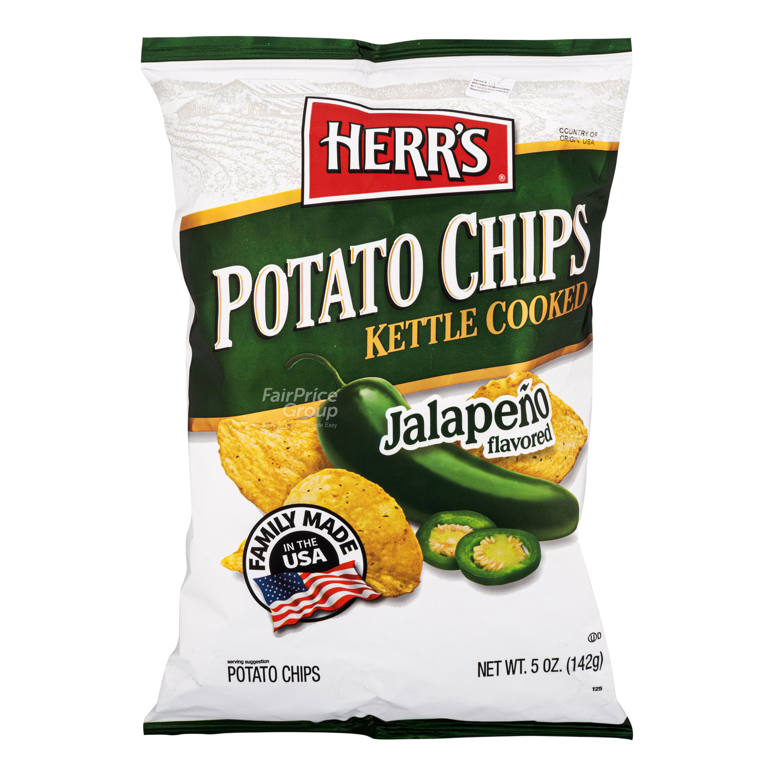 Herr's Kettle Cooked Potato Chips - Jalapeno | NTUC FairPrice